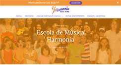 Desktop Screenshot of harmoniamusica.com