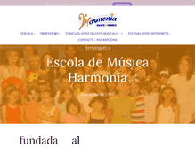 Tablet Screenshot of harmoniamusica.com